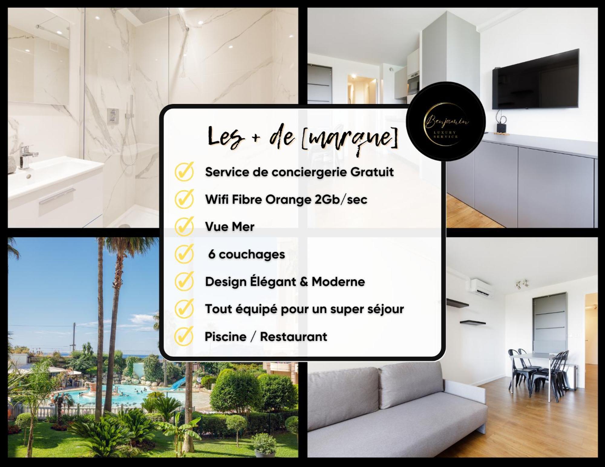 Suite 118 - Piscine - 50 Metres Plage - Terrasse - Clim - Wifi Канны Экстерьер фото